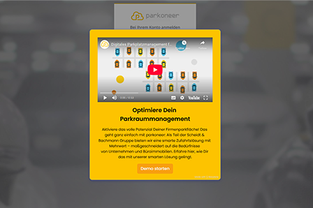 parkoneer Software Demo ohne Anmeldung