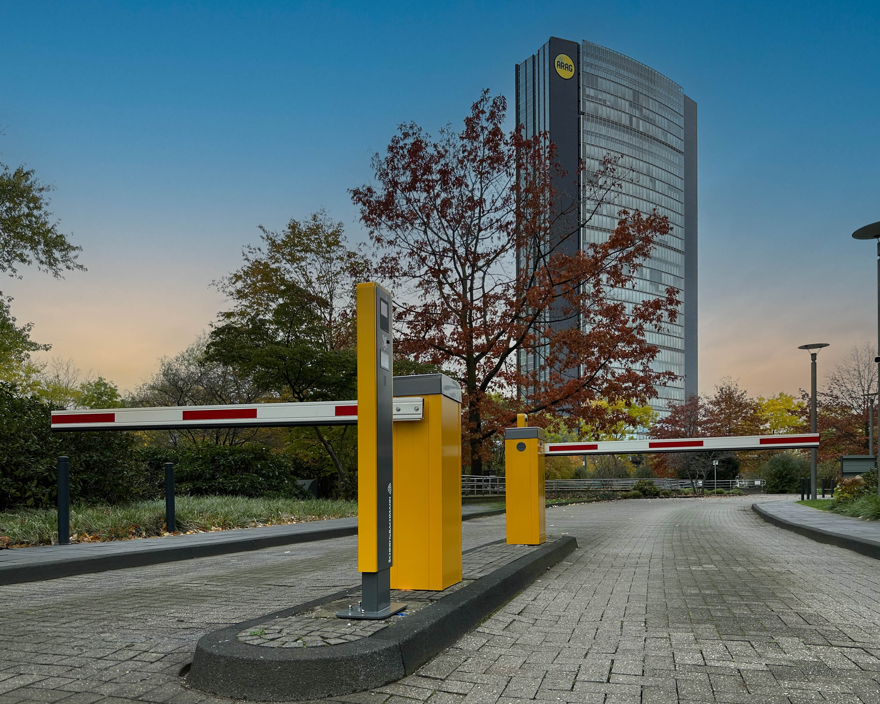 parkoneer am ARAG Tower in Düsseldorf - digitales Parkplatzmanagement